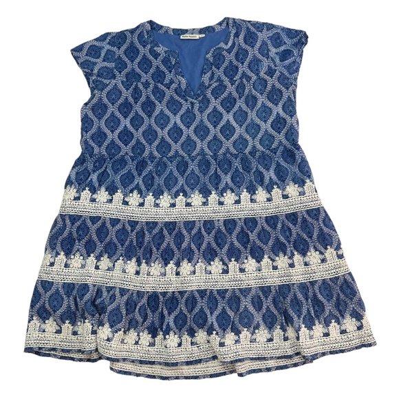 Roller Rabbit Blue and White Mini Dress - Picture 1 of 9